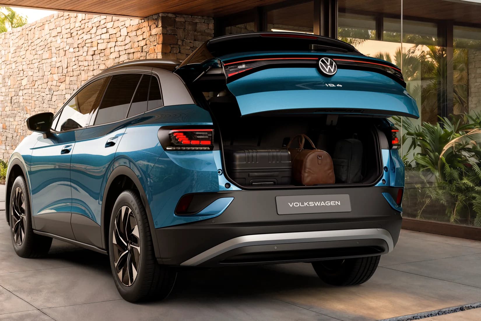 Porta-malas aberto do Volkswagen ID.4