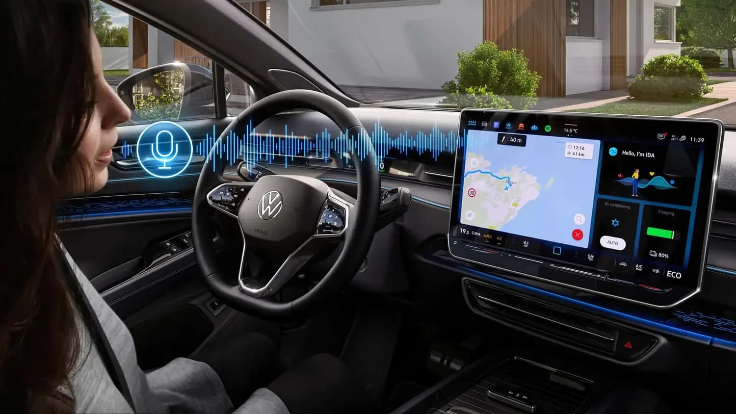 Navegação GPS integrada do Volkswagen ID.4